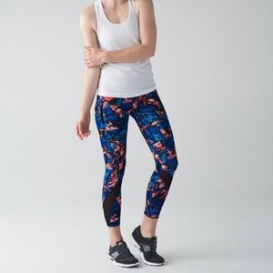 Lululemon Inspire Tight II Paint Storm Harbor Blue